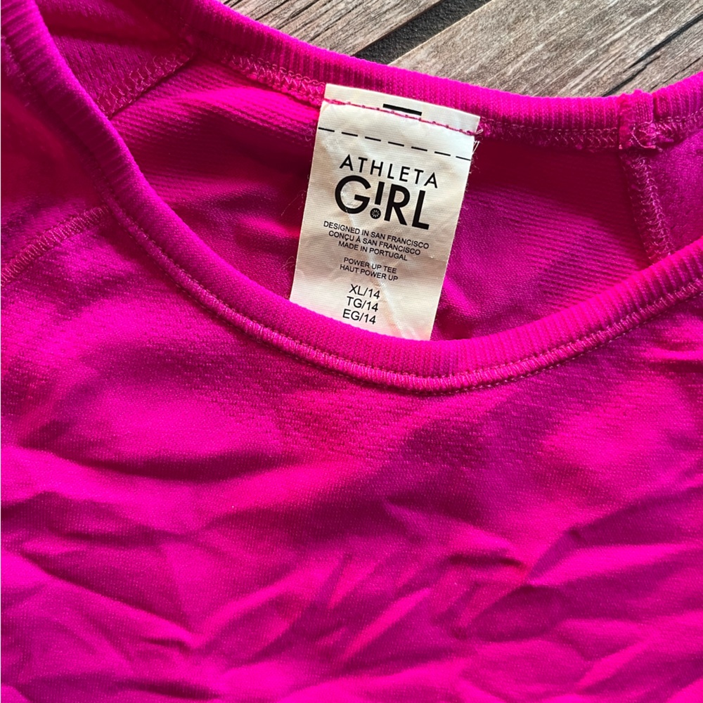 Athleta girl pink t